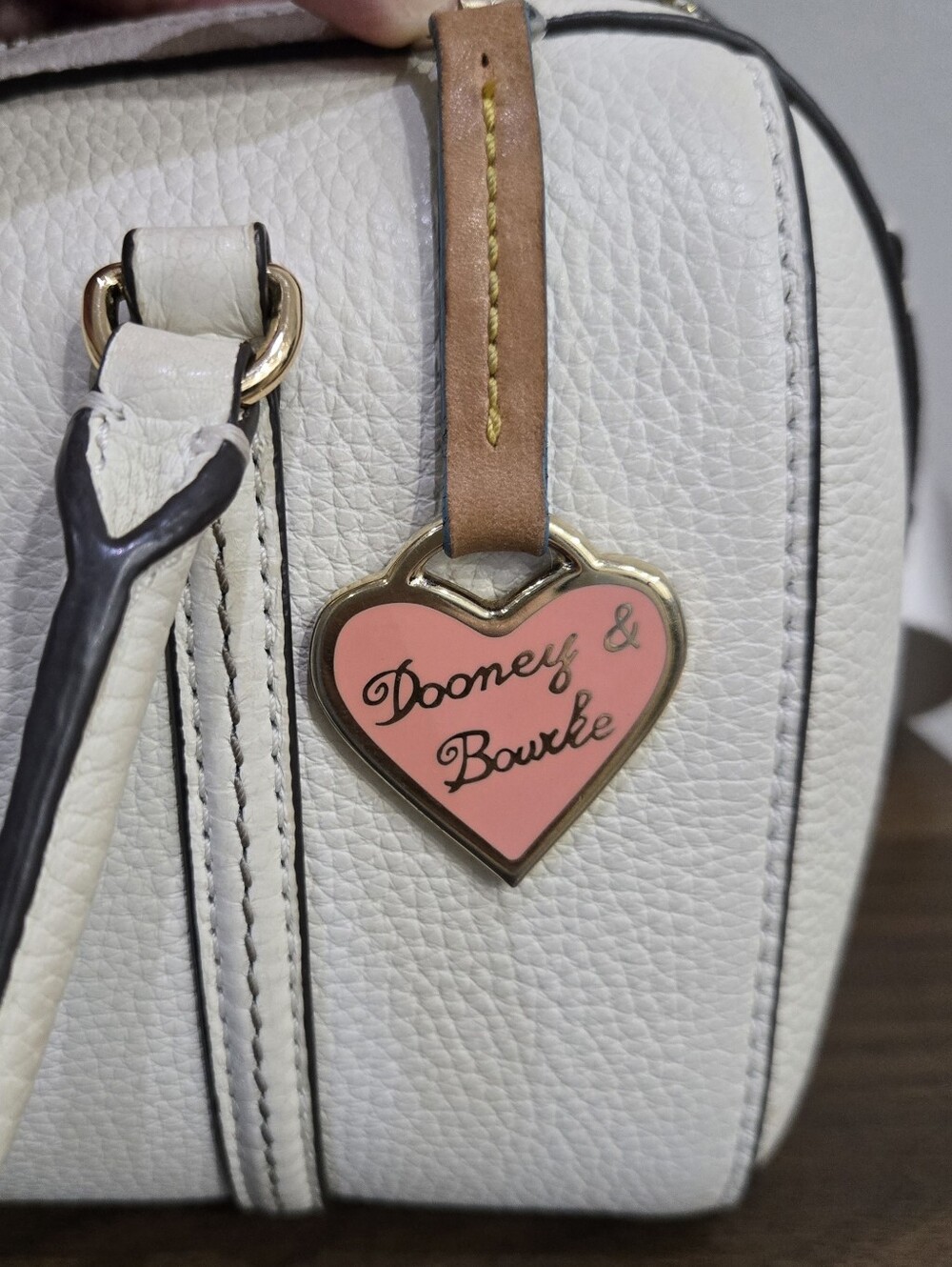 Y2K Vintage Dooney & Bourke Pink Heart Purse Charm - Picture 2 of 7